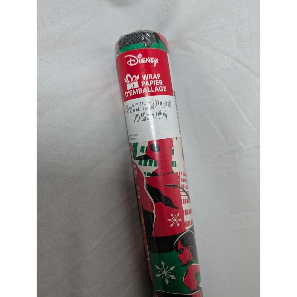 Disney Pixar Incredibles Gift Wrap Roll 40 Sq Ft